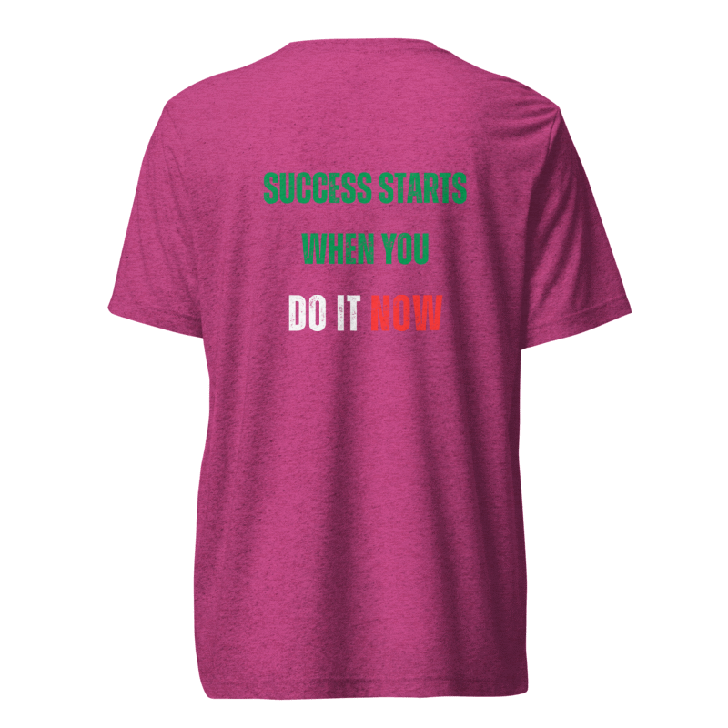 Unisex Tri-Blend T-Shirt | SUCCESS STARTS WHEN YOU